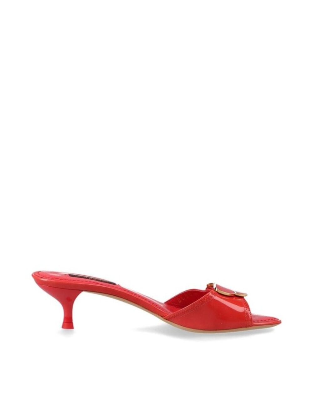 Louis Vuitton 08 Butterfly V Mark Patent Leather Mules 35 Bl0048 Red - Picture 3 of 15